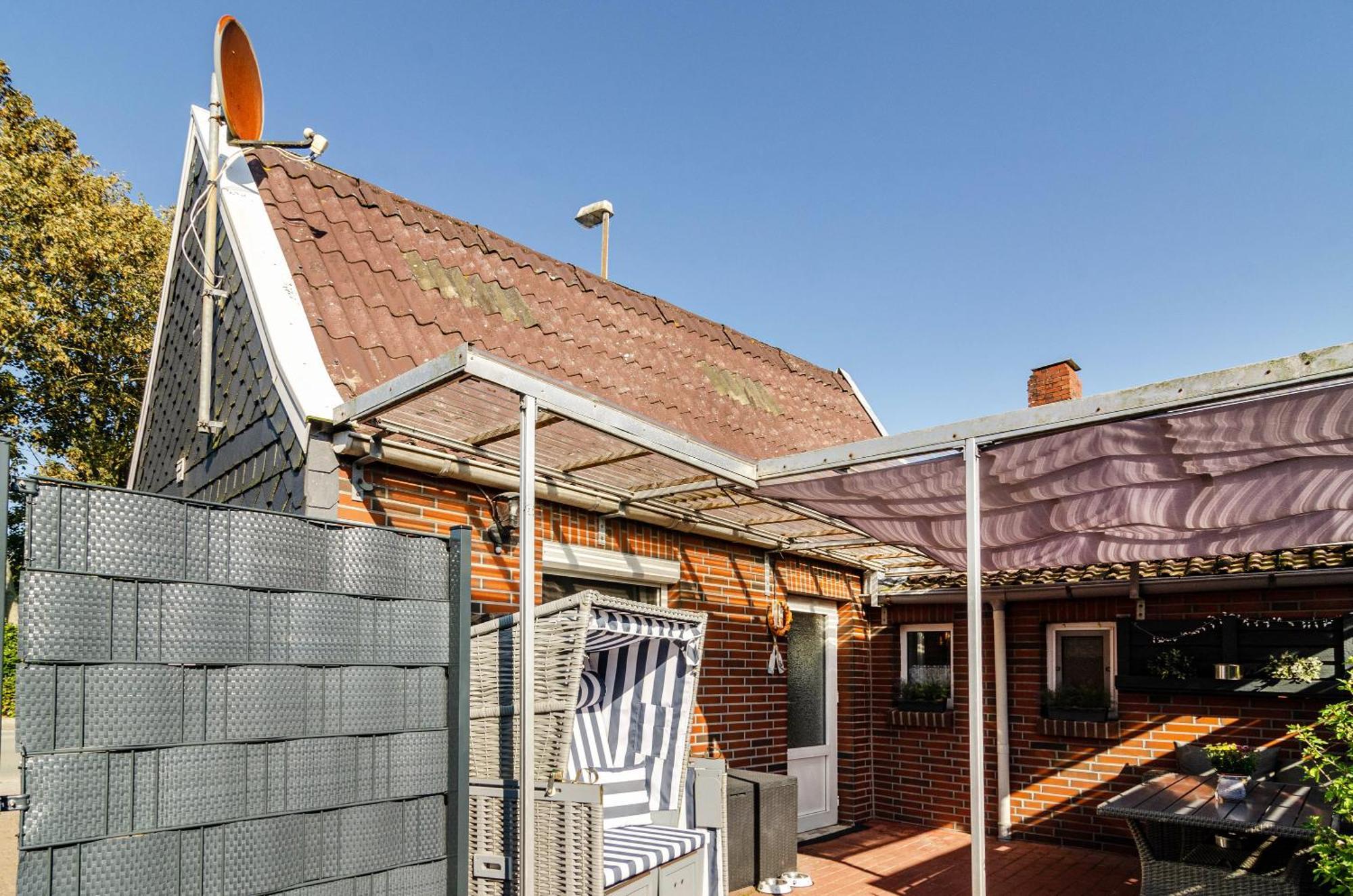 Krummhörn Ferienhaus Segelboot מראה חיצוני תמונה
